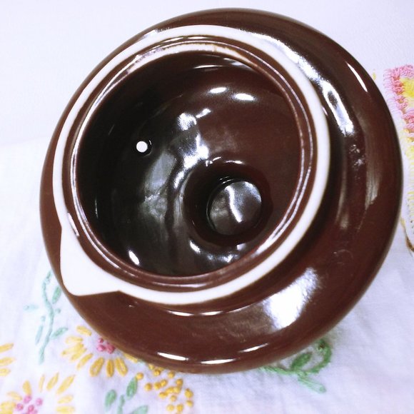 Vintage 1983 Rondo Gailstyn Japan Collectible Teapot Round 'Brown Betty' 6-cup - Picture 8 of 10